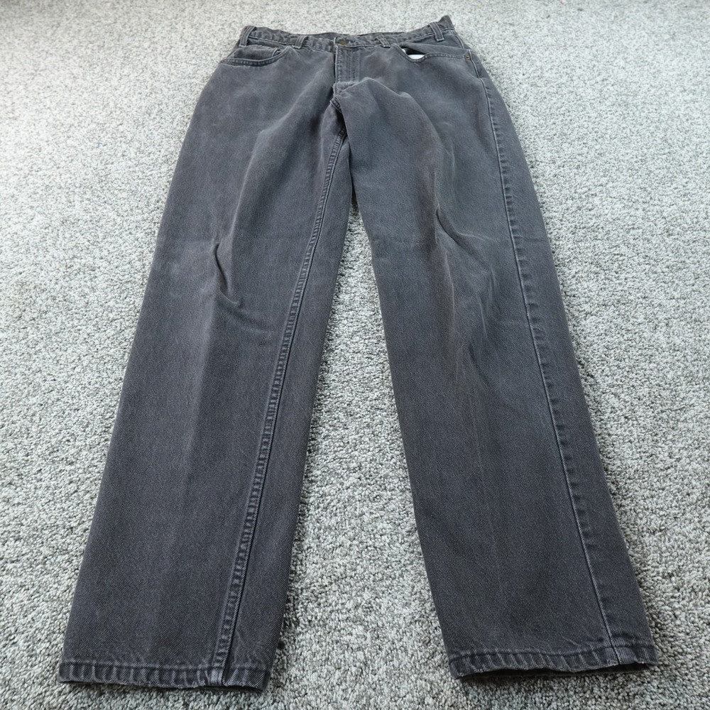 VTG Levis Jeans Mens 34X36 Dark Black Denim Pants 545 Straight Faded USA Y2K 00s